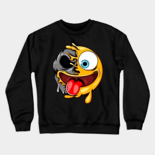 Tongue Zombie Emoji Crewneck Sweatshirt